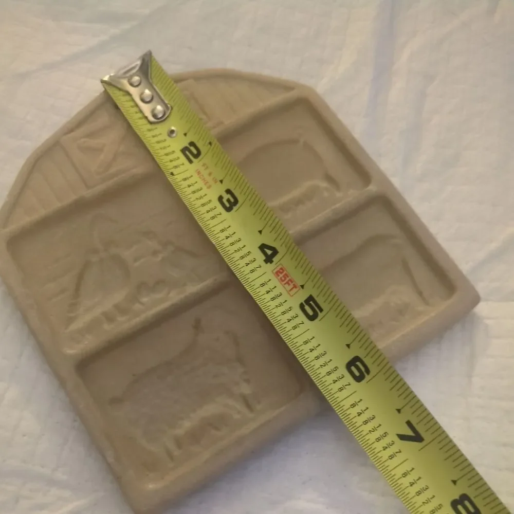 The Pampered Chef 1994 Farmyard Friends Cookie Springerle Stonewear Mold
